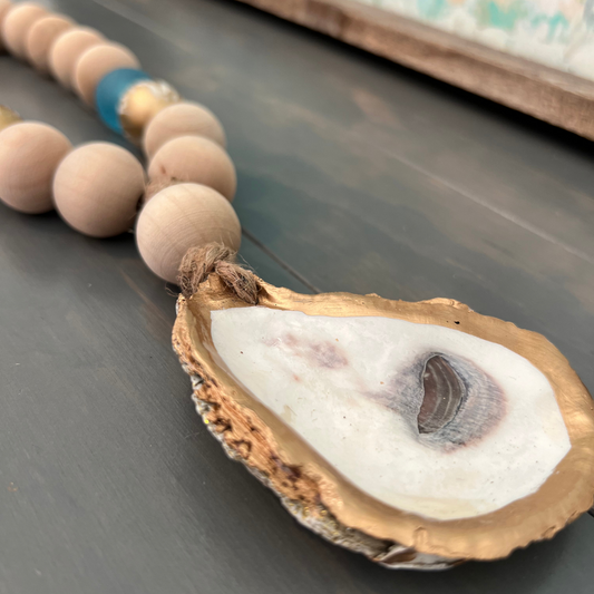 Driftwood | White Marbled and Blue Seaglass